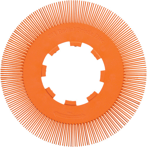 Brosse radiale en soies de pr&eacute;cision type S PN-RB sans adaptateur Scotch-Brite , C&eacute;ramique, Grain 80+, 8" dia. Nia-Chem Ltd.