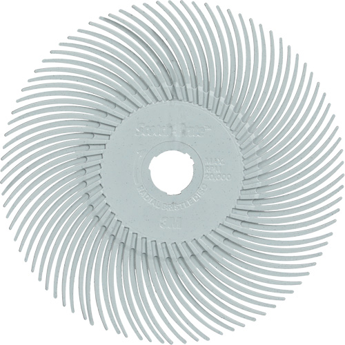Brosse radiale en soies de pr&eacute;cision type C PN-RB Scotch-Brite , C&eacute;ramique, Grain 120+, 3" dia. Nia-Chem Ltd.