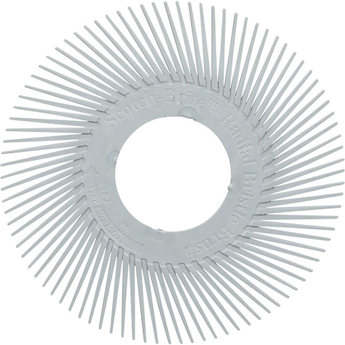Brosse radiale en soies de pr&eacute;cision type A PN-RB sans adaptateur Scotch-Brite , C&eacute;ramique, Grain 120+, 6" dia. Nia-Chem Ltd.