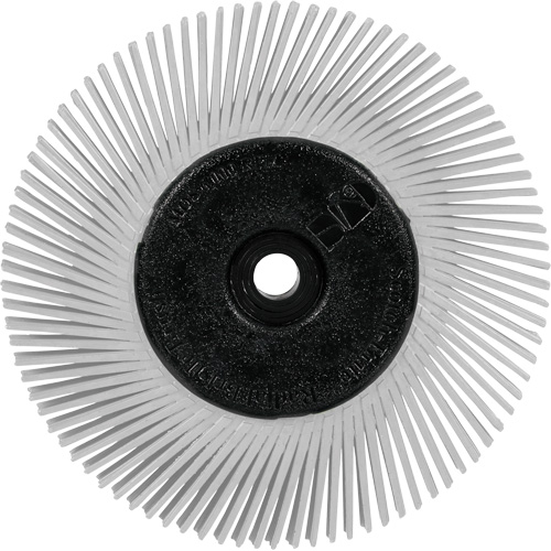 Scotch-Brite Type A Precision Radial Bristle Brush PN-RB with Adapter, Ceramic, 120+ Grit, 6" Dia. Nia-Chem Ltd.