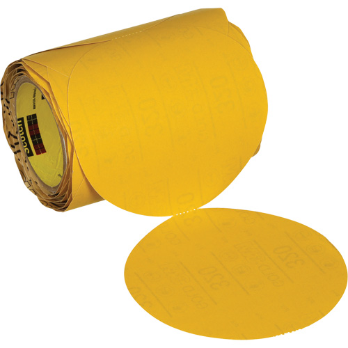 Stikit Gold Abrasive Disc Roll 09317, 6" Dia., 320 Grit, Aluminum Oxide Nia-Chem Ltd.