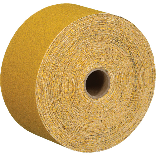 Feuille abrasive dor&eacute;e en rouleau Stikit 02785, Oxyde d'aluminium, 2-3/4" la x 135' lo, Grain 220 Nia-Chem Ltd.