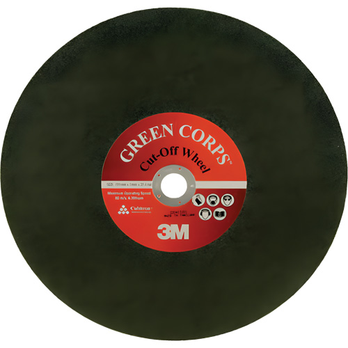 Disque &agrave; tronçonner Green Corps, 13-9/10" x 0,118", Arbre de 1", C&eacute;ramique, 20 000 Tr/min Nia-Chem Ltd.