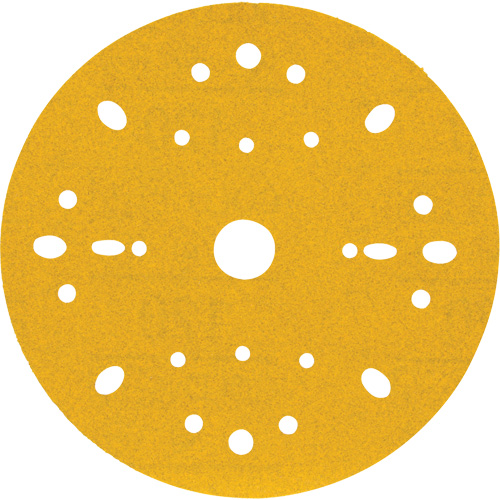 Disque abrasif dor&eacute; Hookit, dia 6", Grain 120, Oxyde d'aluminium, Poids C Nia-Chem Ltd.