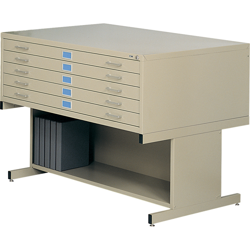 Classeurs en acier pour plans, 5 Tiroirs, 40-3/8" la x 29-3/8" p x 16-1/2" h Nia-Chem Ltd.