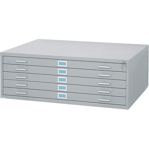 Steel Plan Files, 5 Drawers, 46-3/8" W x 35-3/8" D x 16-1/2" H Nia-Chem Ltd.
