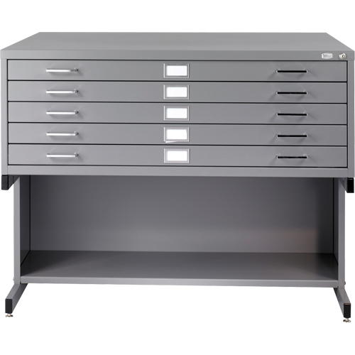Steel Plan Files, 5 Drawers, 53-3/8" W x 41-3/8" D x 16-1/2" H Nia-Chem Ltd.