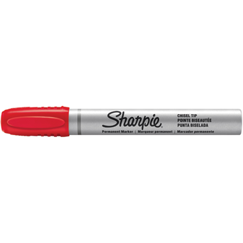 Permanent Markers - Berol Liquid Tip, Red, Chisel Tip Nia-Chem Ltd.
