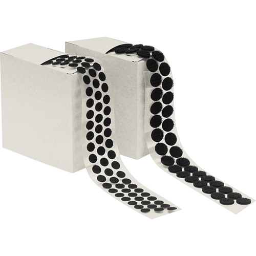 Attache en rondelle, Crochet, 1/2" dia., Adh&eacute;sif, Noir Nia-Chem Ltd.