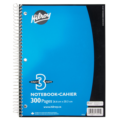 3 Subject Spiral Notebook Nia-Chem Ltd.