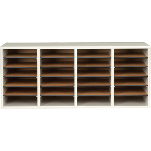 Casier &agrave; compartiments r&eacute;glable pour documentation, Stationnaire, 24 fentes, Bois, 39-1/4" la x 11-3/4" p x 16-1/4" h Nia-Chem Ltd.