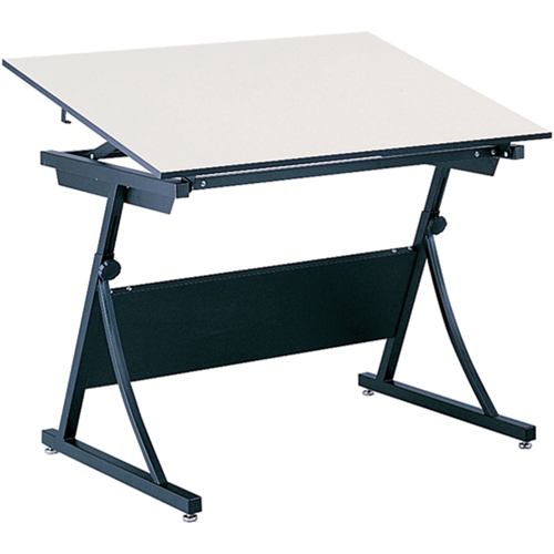 PlanMaster Height-Adjustable Drafting Table, 43" W x 29-1/2" - 37-1/2" H, Black Nia-Chem Ltd.