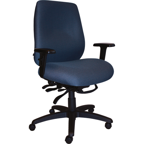 Cierra Heavy Duty Ergonomic Chairs, Fabric, Blue, 400 lbs. Capacity Nia-Chem Ltd.