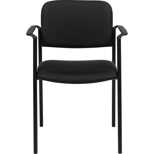 Stacking Chairs, Fabric, 32" High, 300 lbs. Capacity, Black Nia-Chem Ltd.