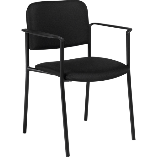 Stacking Chairs, Fabric, 32" High, 300 lbs. Capacity, Black Nia-Chem Ltd.