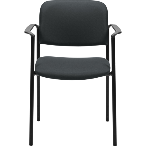 Stacking Chairs, Fabric, 32" High, 300 lbs. Capacity, Charcoal Nia-Chem Ltd.