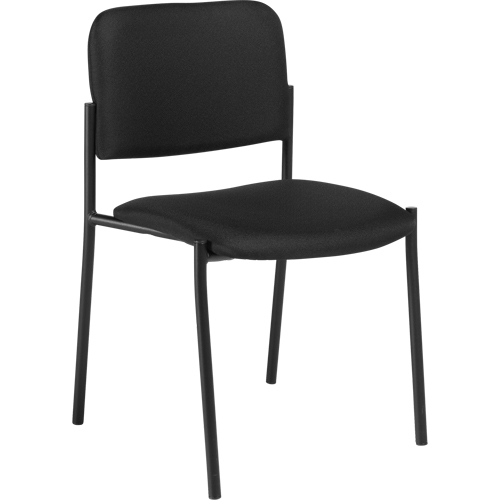 Chaises sans accoudoirs empilables, Tissu, Hauteur 32", Capacit&eacute; 300 lb, Noir Nia-Chem Ltd.