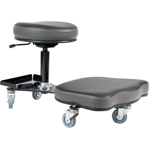 Chaise ergonomique Flex, Vinyle, Noir/gris Nia-Chem Ltd.