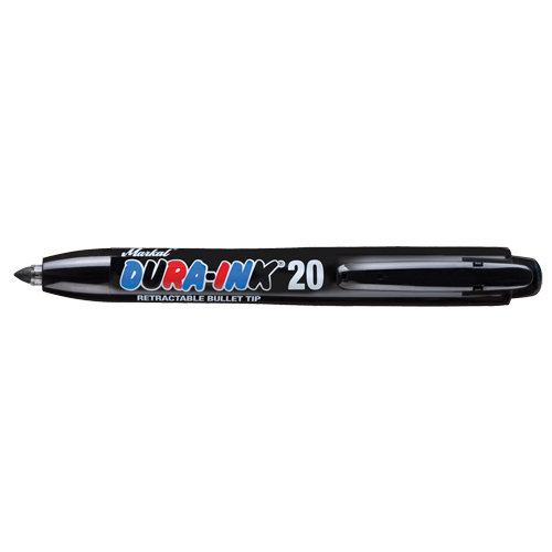 Marqueur permanent Dura-Ink no 20, Noir, Pointe Fin Nia-Chem Ltd.
