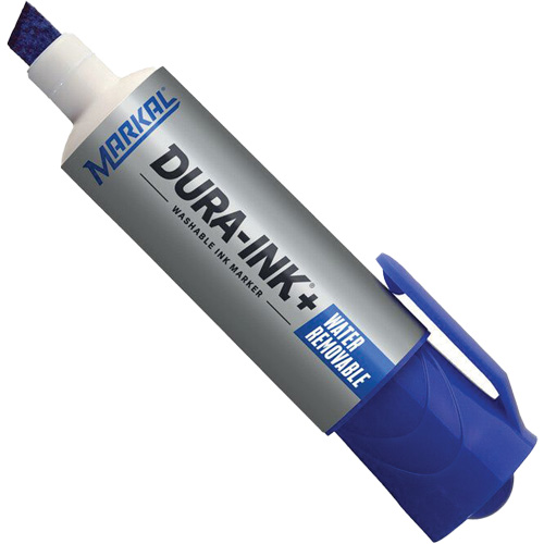 Marqueur &agrave; encre Dura-Ink WashAway, Bleu, Pointe Ciseau Nia-Chem Ltd.