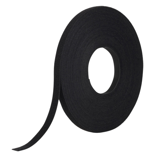 Ruban d'attaches One-Wrap, Boucle et crochet, 25 vg x 1/2", Auto-aggripant, Noir Nia-Chem Ltd.