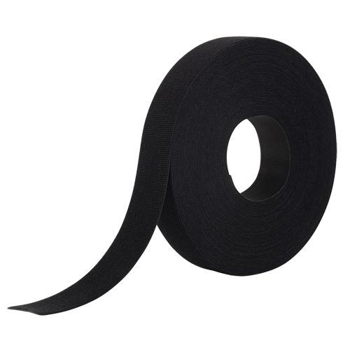 Ruban d'attaches One-Wrap, Boucle et crochet, 25 vg x 1", Auto-aggripant, Noir Nia-Chem Ltd.