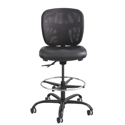 Vue Heavy-Duty Stool, Vinyl, Black, 350 lbs. Capacity Nia-Chem Ltd.