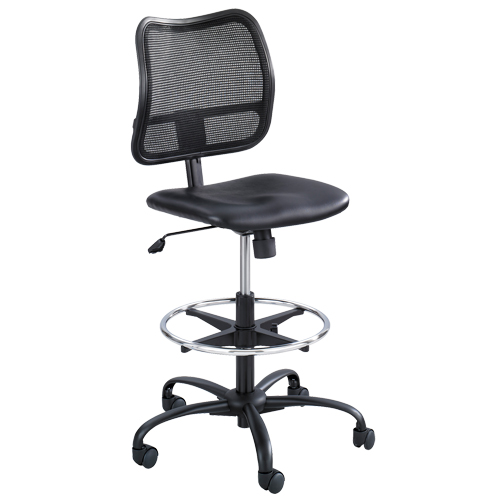 Tabouret ergonomique Vue, Vinyle, Noir, Capacit&eacute; 250 lb Nia-Chem Ltd.