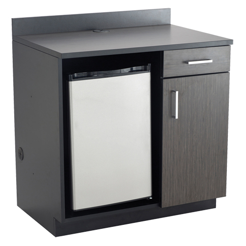 Modular Cabinet, Melamine, 39" H x 36" W x 25" D, Asian Night/Black Nia-Chem Ltd.