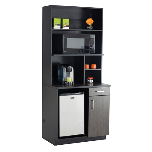 Modular Cabinet, Melamine, 39" H x 36" W x 25" D, Asian Night/Black Nia-Chem Ltd.