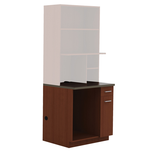 Modular Cabinet, Melamine, 39" H x 36" W x 25" D, Mahogany Nia-Chem Ltd.