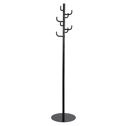 Coat Rack, 68" H, Black, 8 Hook(s) Nia-Chem Ltd.