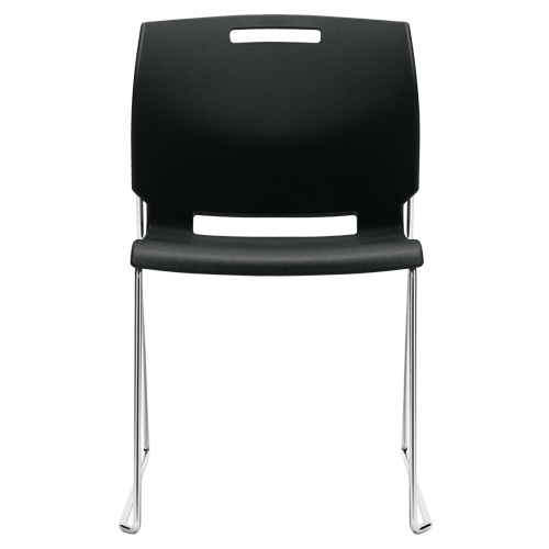 Chair, Plastic, 32-1/2" High, 300 lbs. Capacity, Black Nia-Chem Ltd.