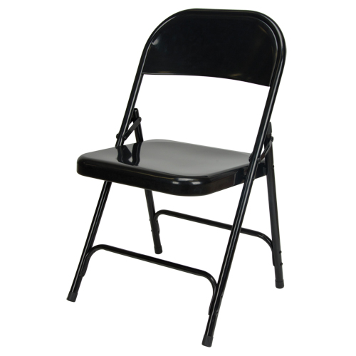 Chaise pliante, Acier, Noir, Capacit&eacute; 300 lb Nia-Chem Ltd.