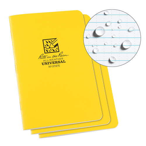 Carnet tout temps, Couverture souple, Jaune, 48 Pages, 4-5/8" , 7"  Nia-Chem Ltd.
