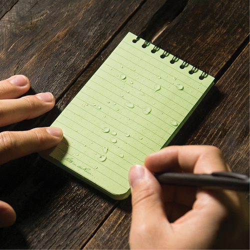 Pocket Top-Spiral Notebook, Soft Cover, Green, 100 Pages, 3" W x 5" L Nia-Chem Ltd.