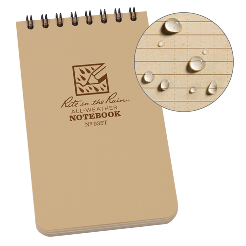 Carnet de notes de poche &agrave; spirale, Couverture souple, Havane, 100 Pages, 3" , 5"  Nia-Chem Ltd.