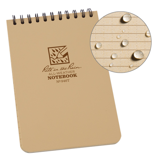 Carnet de notes de poche &agrave; spirale, Couverture souple, Havane, 100 Pages, 4" , 6"  Nia-Chem Ltd.
