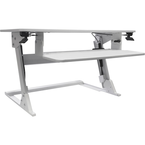 Goya Sit-Stand Workstation, Desktop Unit, 21" H x 35-2/5" W x 24" D, White Nia-Chem Ltd.