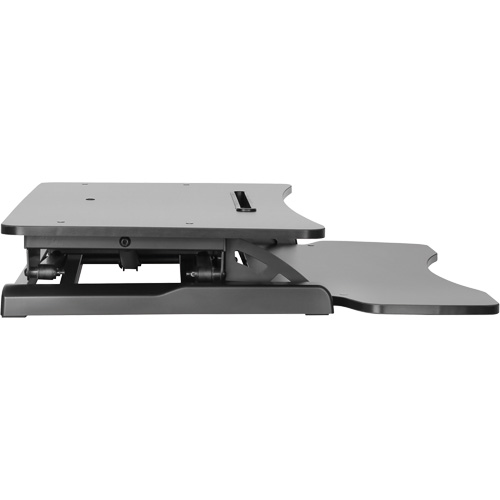 Poste de travail assis-debout Goya, Mod&egrave;le de bureau, 22" h x 31-1/2" la x 24" p, Noir Nia-Chem Ltd.