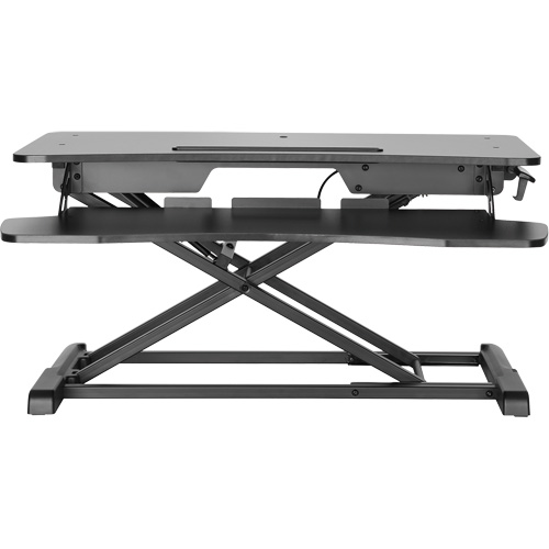 Poste de travail assis-debout Goya, Mod&egrave;le de bureau, 22" h x 31-1/2" la x 24" p, Noir Nia-Chem Ltd.