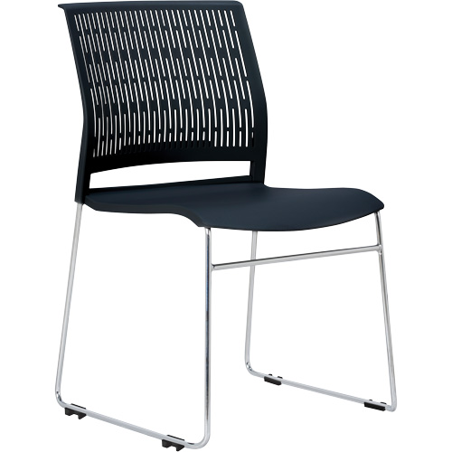 Activ Series Stacking Chairs, Polypropylene, 32-3/8" High, 275 lbs. Capacity, Black Nia-Chem Ltd.