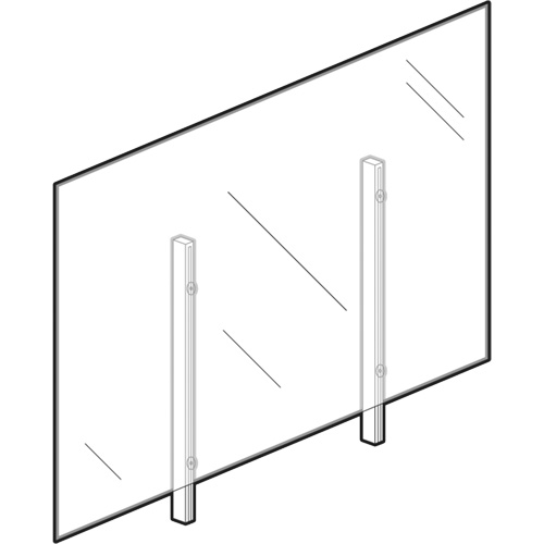 Sneeze Guard, 48" W x 36" H Nia-Chem Ltd.