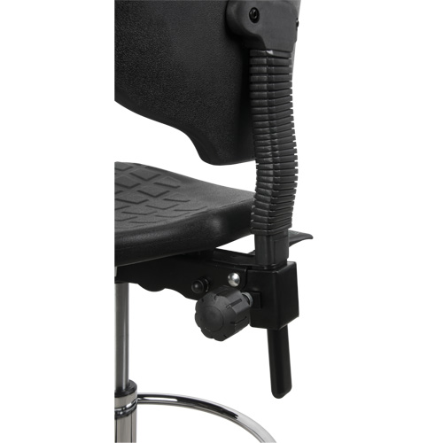 Heavy-Duty Ergonomic Stool, Stationary, Adjustable, 39” - 48”, Polyurethane Seat, Black Nia-Chem Ltd.