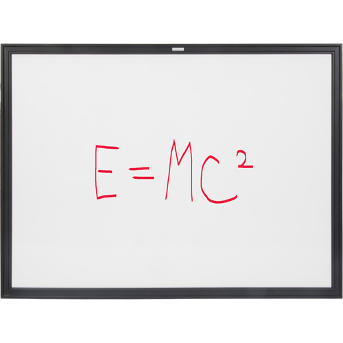 Tableau blanc &agrave; cadre MDF noir, Effacement &agrave; sec/Magn&eacute;tique, 48" la x 36" h Nia-Chem Ltd.