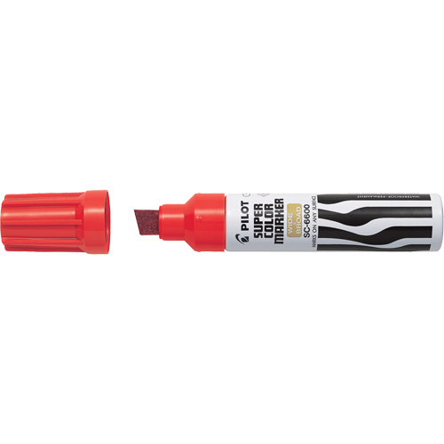 Super Colour Jumbo Permanent Marker, Red, Chisel Tip Nia-Chem Ltd.