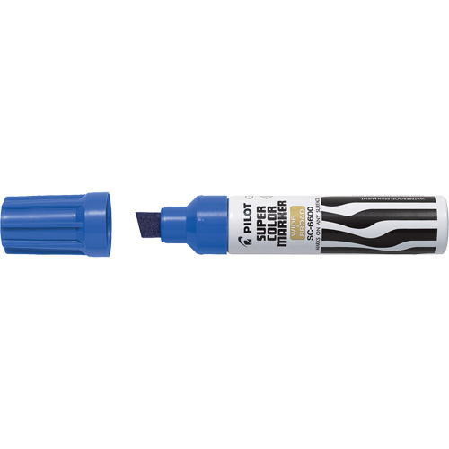 Super Colour Jumbo Permanent Marker, Chisel, Blue Nia-Chem Ltd.