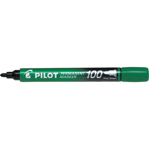 Series 100 Permanent Marker, Bullet, Green Nia-Chem Ltd.