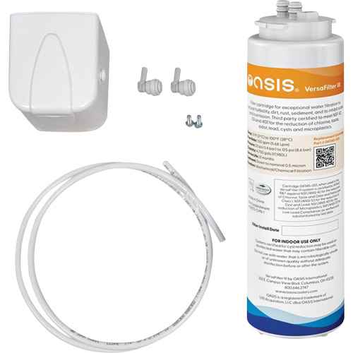 Trousse de filtre universel Versafilter III, Utilize avec Abreuvoirs OASIS/Remplisseurs de bouteille OASIS Nia-Chem Ltd.