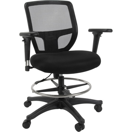 Tabouret de travail en maille, Mobile, Ajustable Hauteur, Capacit&eacute; 450 lb Nia-Chem Ltd.